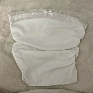 cute lace strapless top